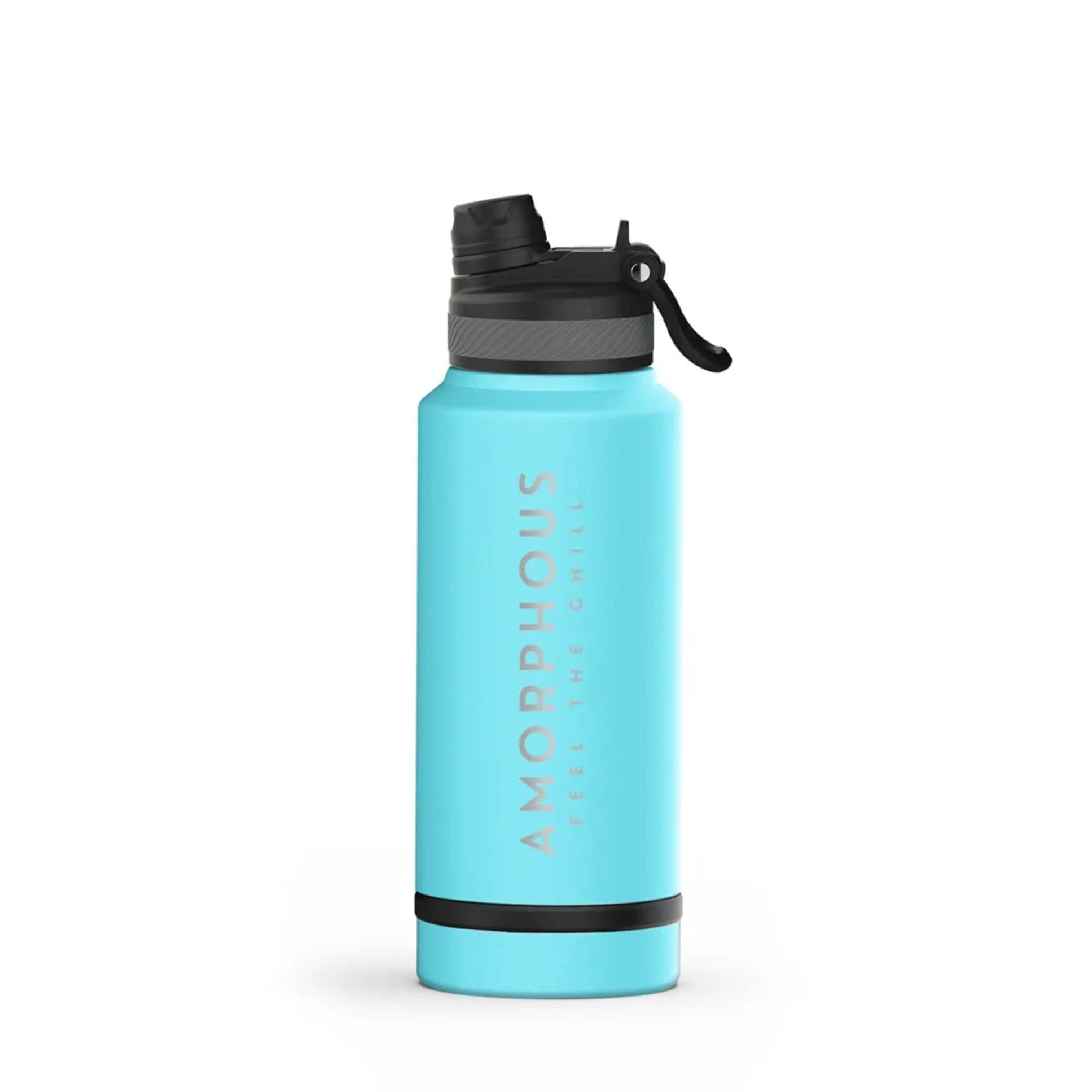 Amorphous Double Wall Vacuum Insulated Bottle With Storage Compartment And 2 in 1 Leak Proof Lid